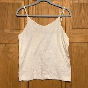 Juniors' SO® Seamless V-Neck Cami Modern White Size XXL